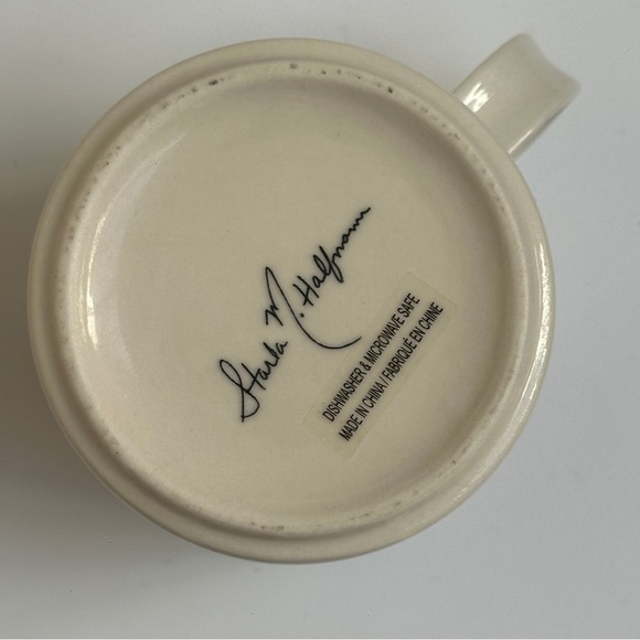 Anthropologie Starla M Halfmann Petal Palette Monogram Letter K Coffee Mug - Picture 5 of 11